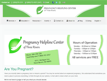 Tablet Screenshot of pregnancyhelpline.org